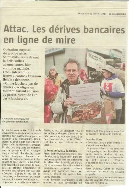 2017- Action BNP dans la presse