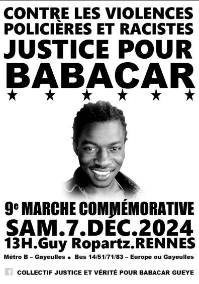 Affiche justice pour babacar