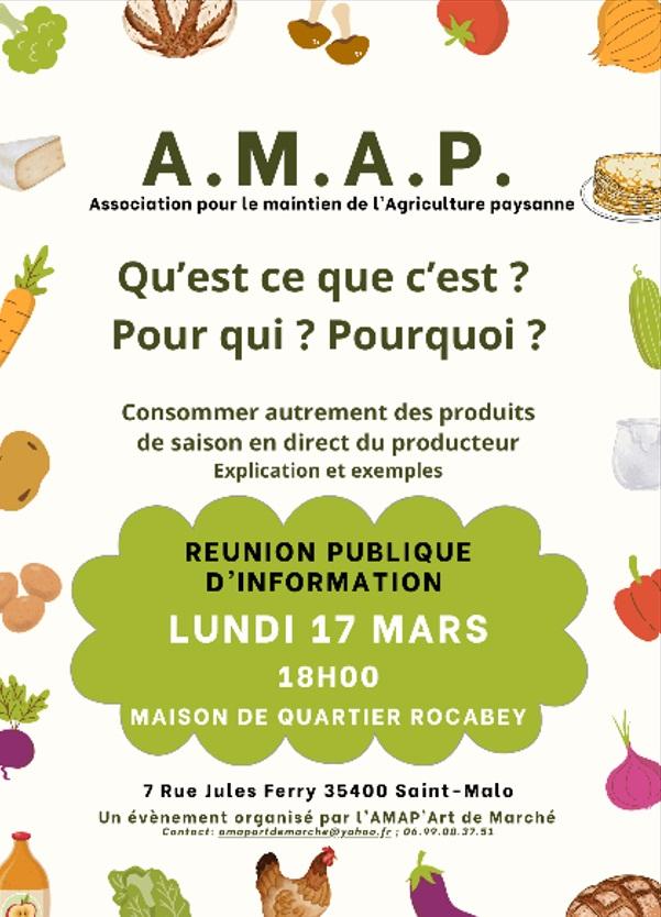 Affiche reunion amap
