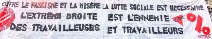 Banderole attac fascisme 2